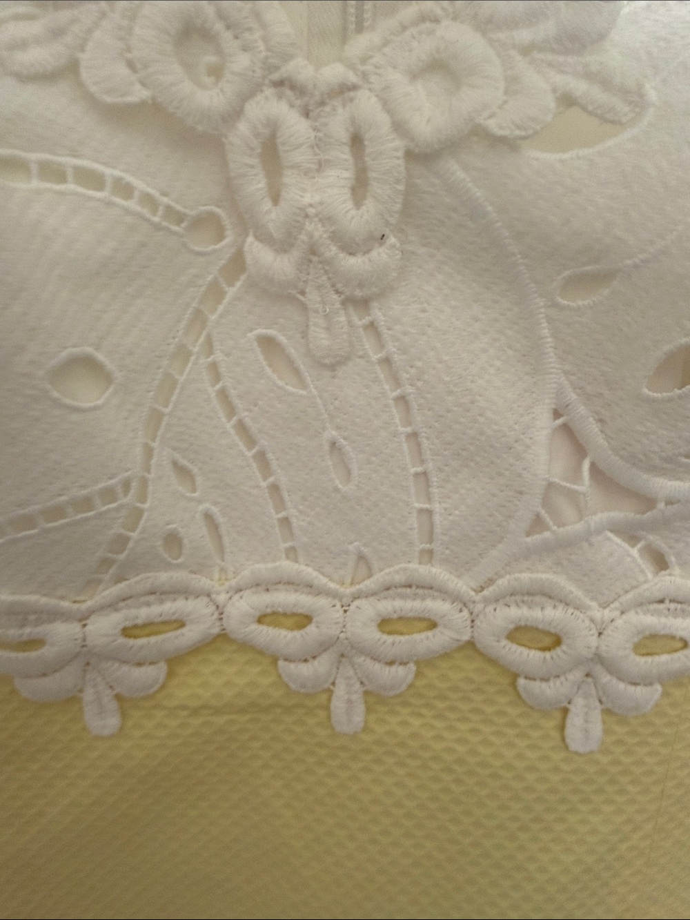 Lilly Pulitzer 🍋White Crochet Top Yellow Dress - Picture 5 of 16